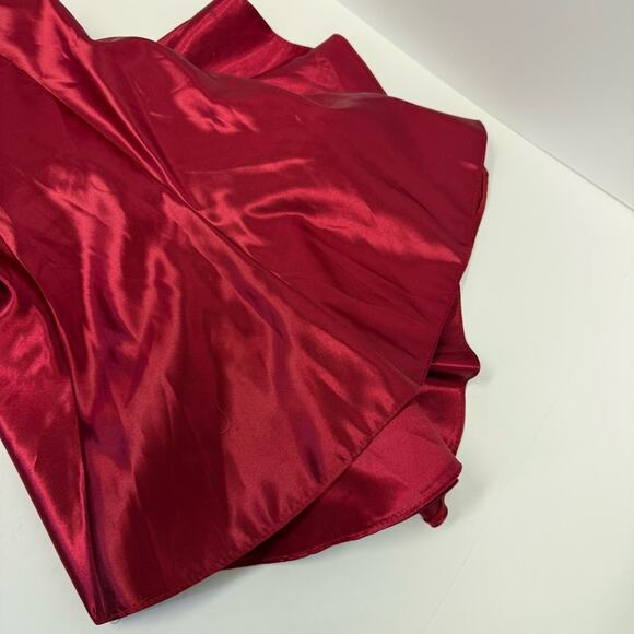 Vintage Jessica McClintock Gunne Sax Red Strapless Party Dress Size 9 - Picture 11 of 11